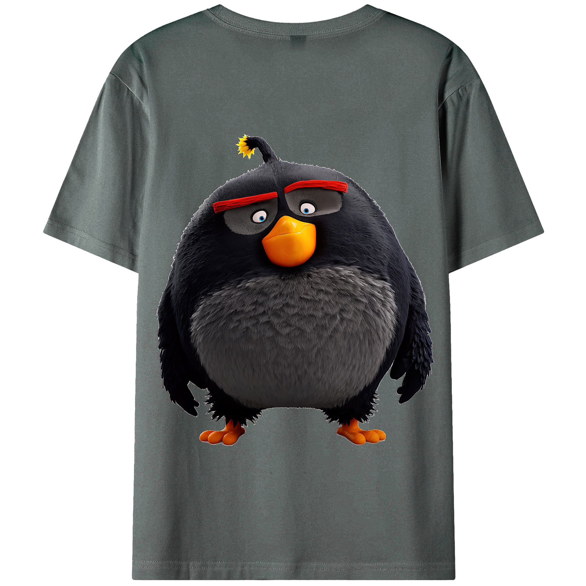 （画像用） Angry Birds アングリーバード 綿100％半袖Tシャツ（背面プリント）